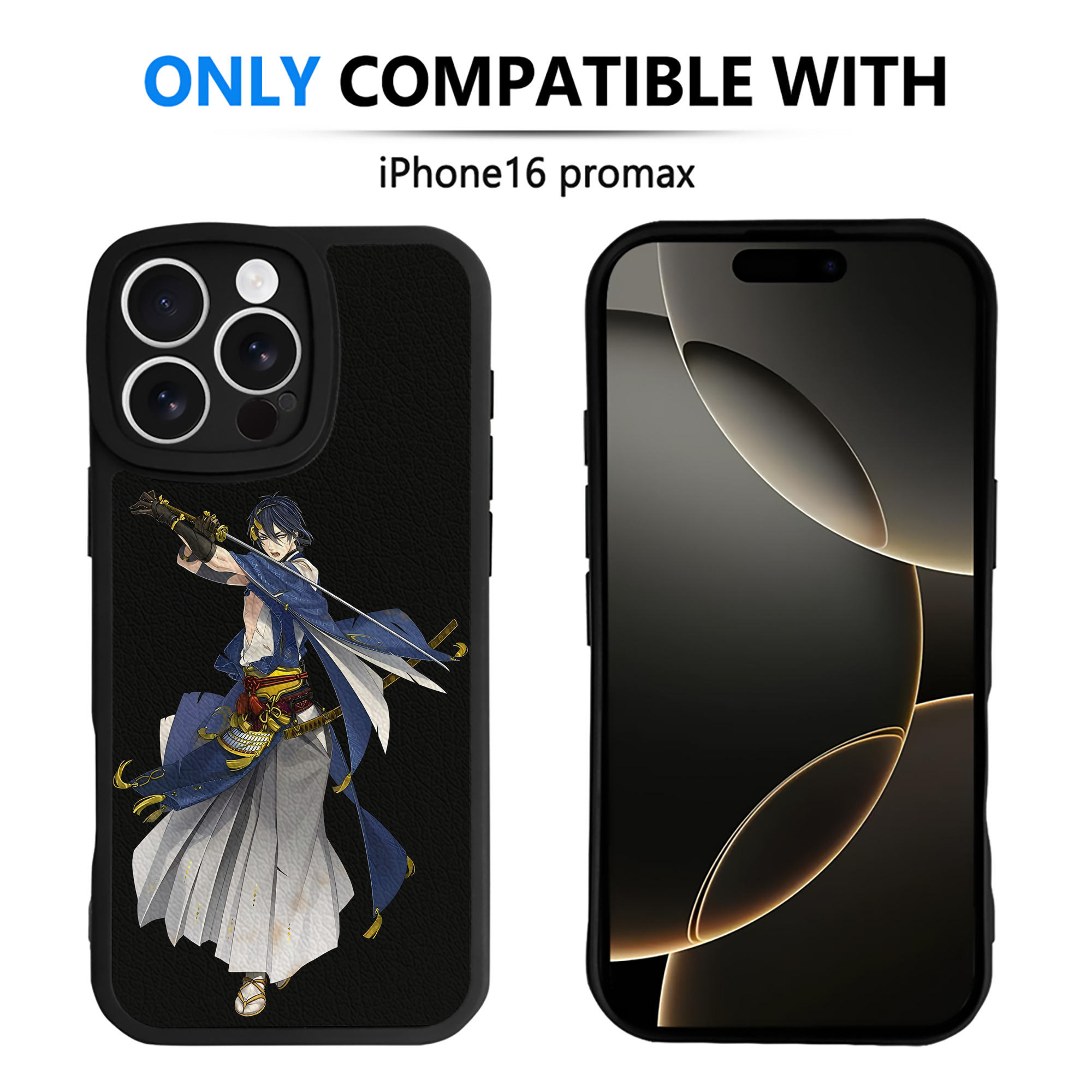 （画像用） 刀剣乱舞 Touken Ranbu 【iPhone 16シリーズ対応】シリコンスマホケース（レザー調） 材質：シリコン